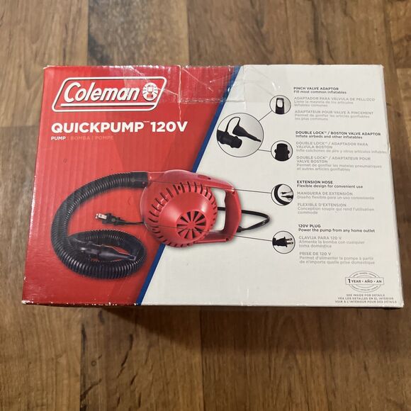 Coleman Quickpump 120V Pump Inflate / Bomba For Airbeds / New - Picture 7 of 11